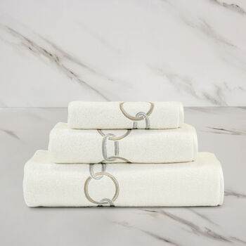 Links Embroidery Bath Sheet