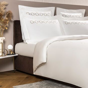 Links Embroidery Duvet Cover