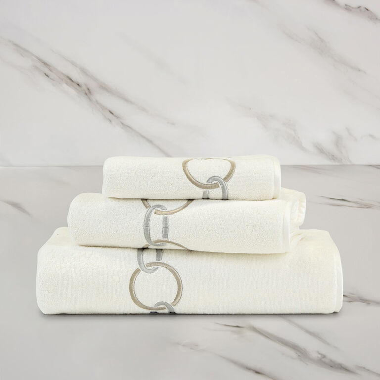 slide 1 Links Embroidery Hand Towel